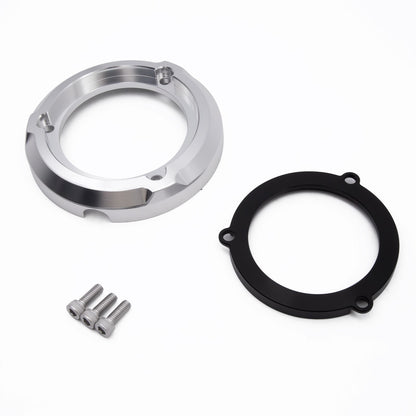 BS3722 - 4 Gear Engine Decoration Cover / Silver Exterior & Black Interior /6061 T6 CNC