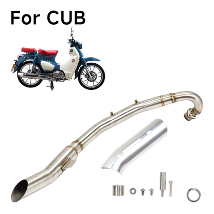 BS3794 - C50/C70/C90 CUB Up Swept S/Steel Exhaust