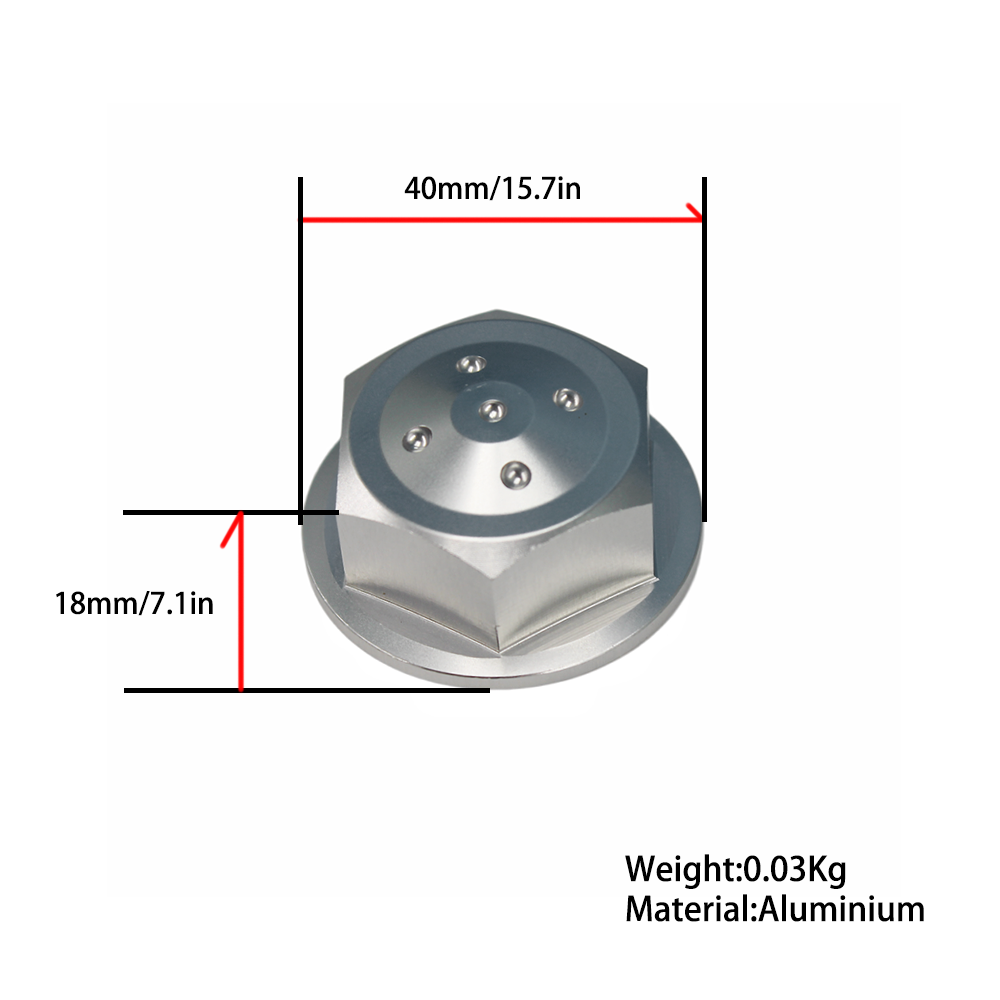 BS3802 -  DAX ST125 MONKEY 125  CNC AFTER MARKET TOP YOKE NUT IN ALLOY