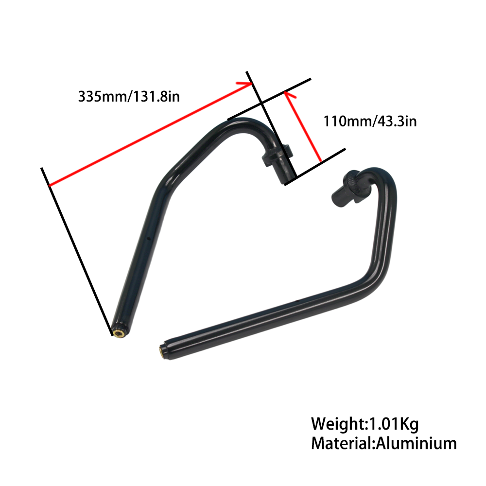BS3805 - DAX ST125 AFTER MARKET ALUMINIUM HANDLE BARS IN BLACK COLOUR