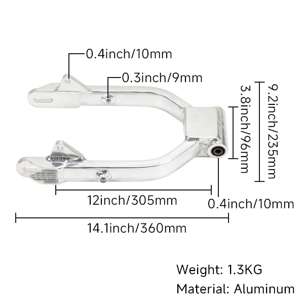 BS3831 -  DX Alloy SKYTEAM Swing Arm Standard In Silver