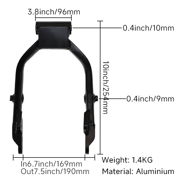 BS3832 -  DX Alloy Skyteam Swing Arm Standard In Black