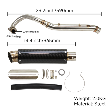BS3844 - DX Carbon Up Swept Exhaust