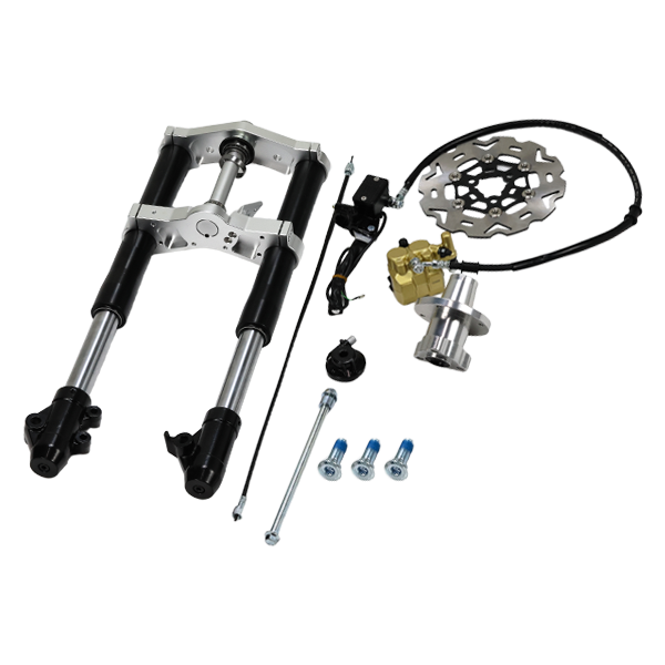 BS3848 - BLACK MUNK USD FORK WITH FLOATING BRAKE DISC