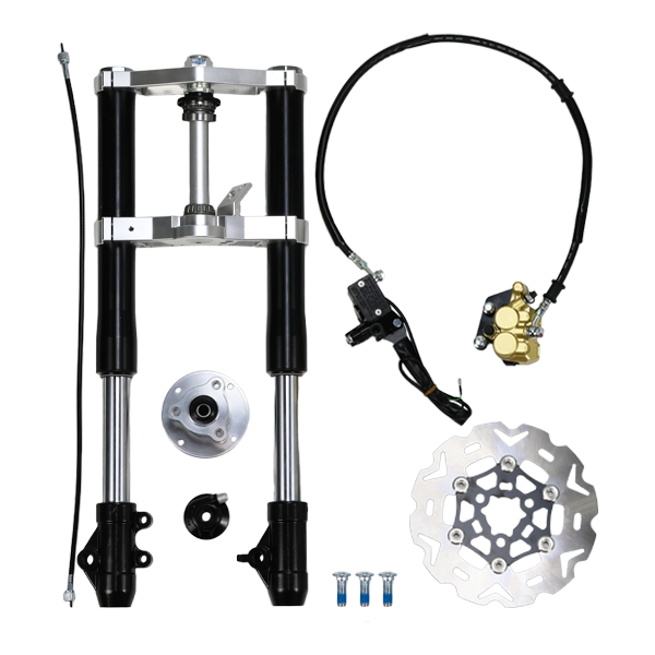 BS3848 - BLACK MUNK USD FORK WITH FLOATING BRAKE DISC