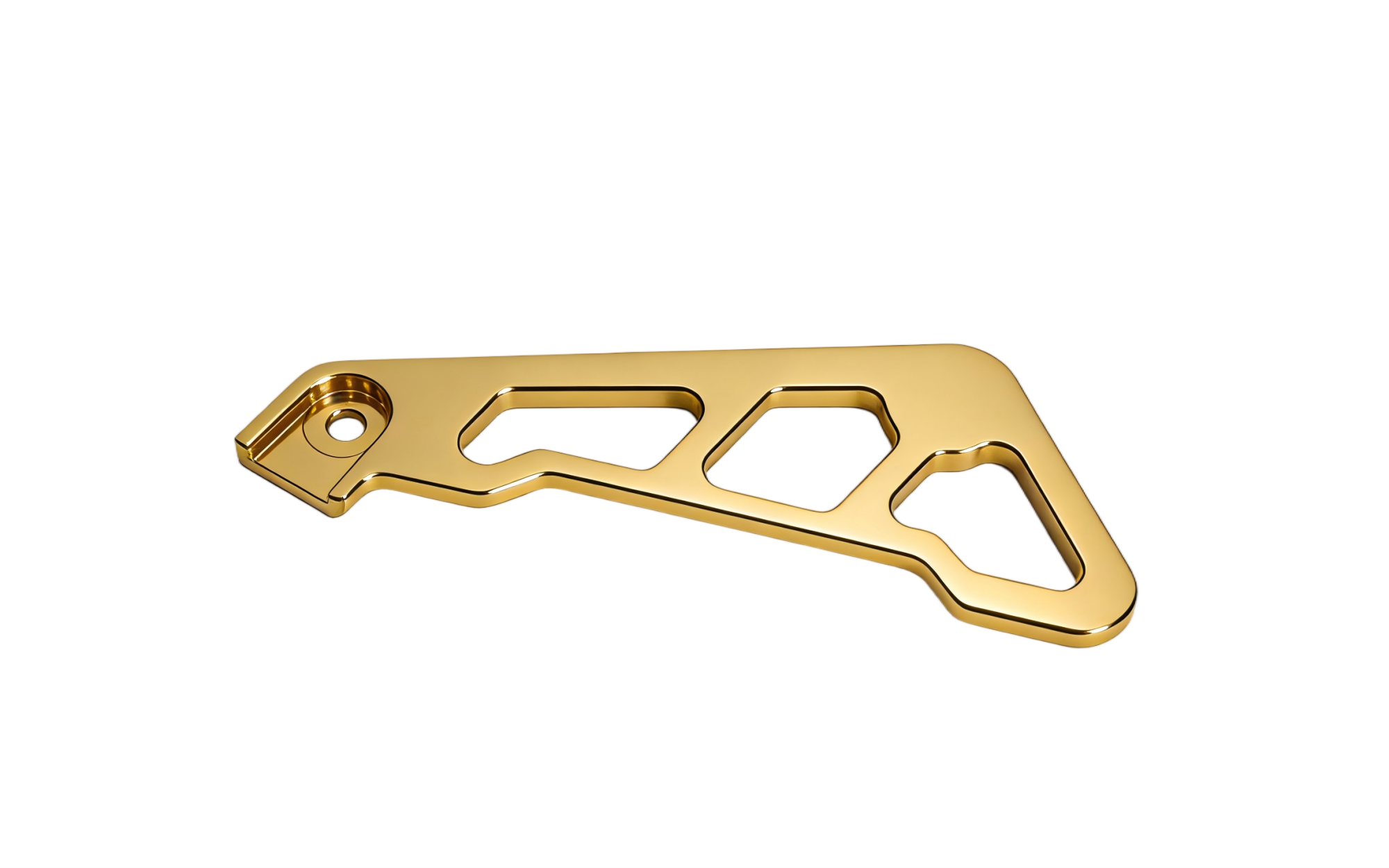 BS3859 - Front Brake Line Bracket Gold