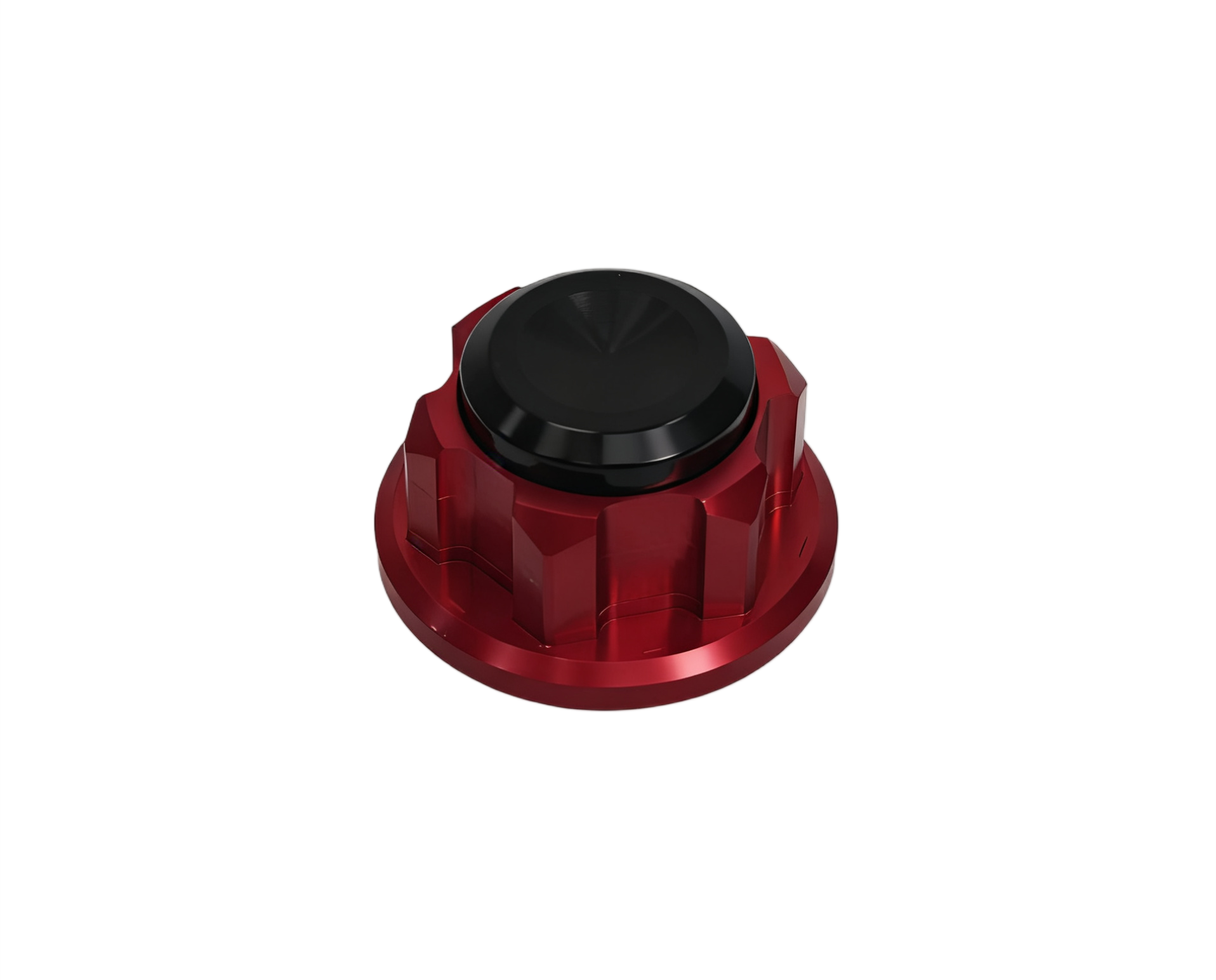 BS3860 - - STEERING STEM TOP NUT IN RED