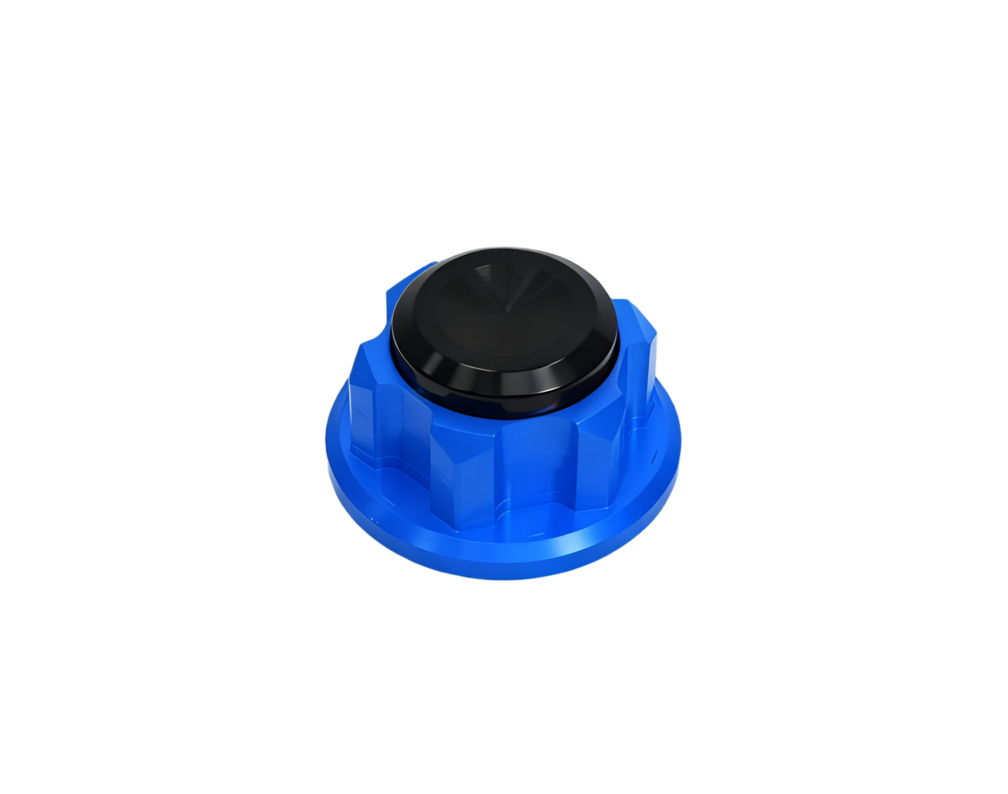 BS3862 - Steering Stem Top Nut Blue