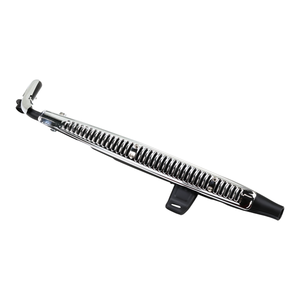 BS3925 - CT70 Exhaust In Black With Chrome Grill With E Mark For 50cc