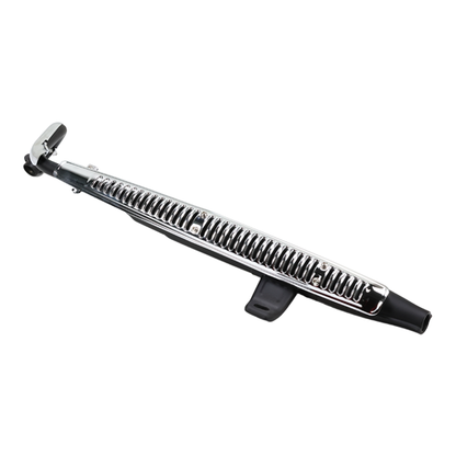 BS3926 - CT70 Exhaust In Black With Chrome Grill With E Mark For 125cc