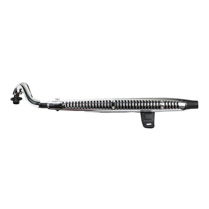 BS3926 - CT70 Exhaust In Black With Chrome Grill With E Mark For 125cc