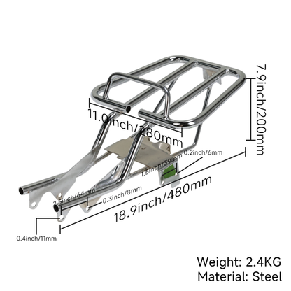 BS3938 - SKYTEAM REAR BACK RACK IN CHROME