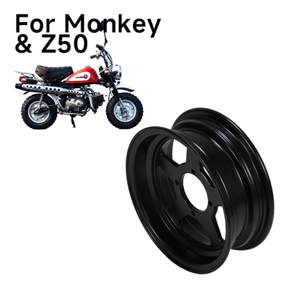 BS3942 - Black 10inch Tubeless Rim 3.50" 5 Holes for Monkey/Gorilla