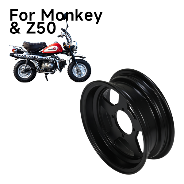 BS3942 - Black 10inch Tubeless Rim 3.50" 5 Holes for Monkey/Gorilla