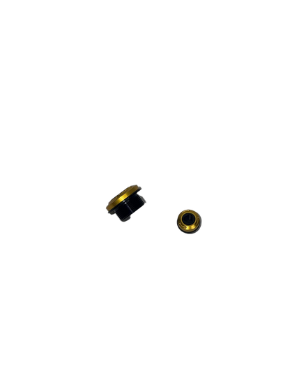 BS3963 - HONDA MONKEY Z125 AND DAX ST 125 AFTER MARKET LEFT SIDE ENGINE COVER SIGHT GLASS SCREW IN GOLD