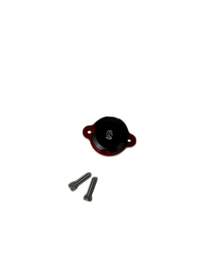 BS3996- HONDA MONKEY Z125 AND DAX ST 125 AFTER MARKET ENGINE OIL FILTER COVER IN RED