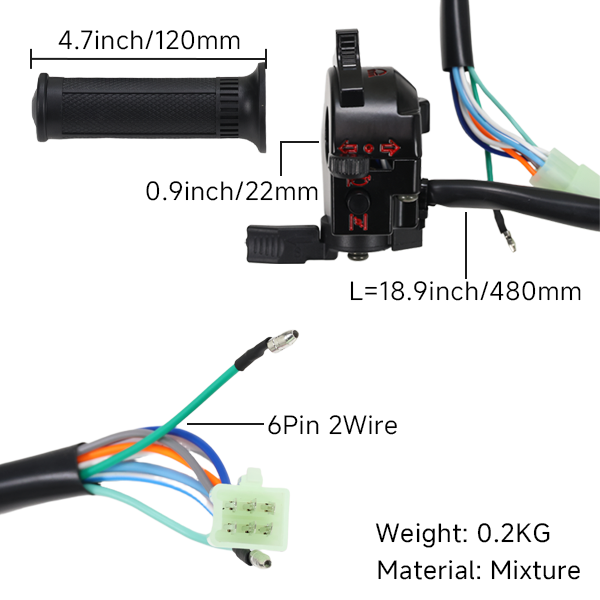 BS4028 - DX LEFT HAND SWITCH IN BLACK FOR SEMI AUTO