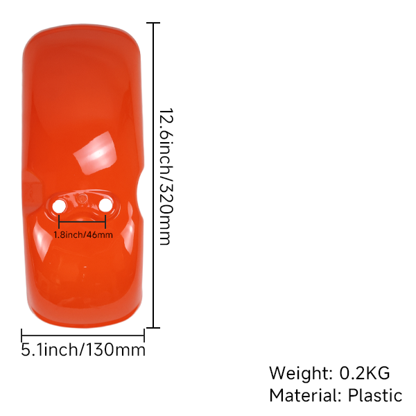 BS4036 - MUNK Orange Front Fender