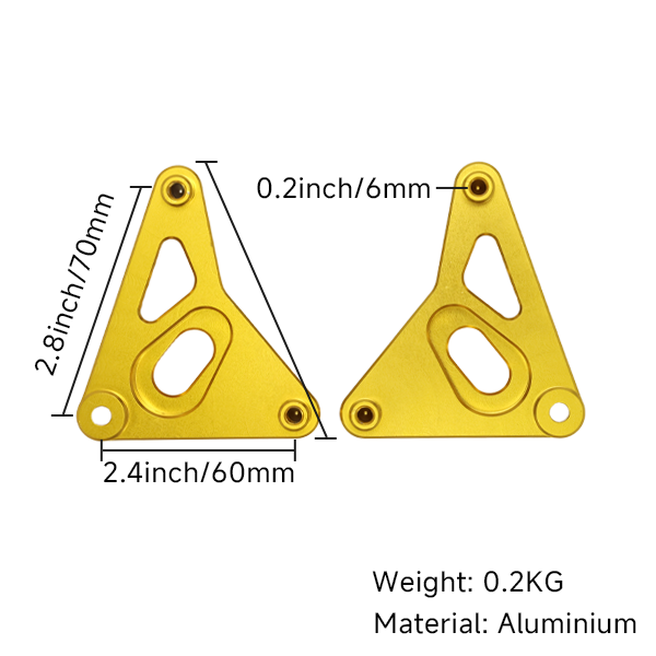 BS4046 - ALUMINUM LIGHT HOLDER BRACKET FOR DAX ST125 IN GOLD