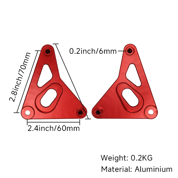 BS4047 - ALUMINUM LIGHT HOLDER BRACKET FOR DAX ST125 IN RED