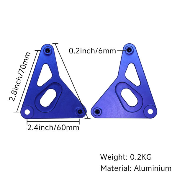 BS4048 - ALUMINUM LIGHT HOLDER BRACKET FOR DAX ST125 IN BLUE