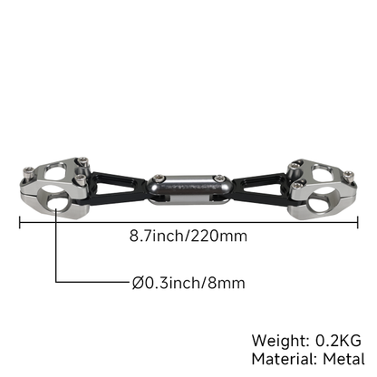 BS4049 - HIGH QUANTITY CNC HANDLE BAR SUPPORT 153MM IN ALLOY FOR CT70 AND Z50
