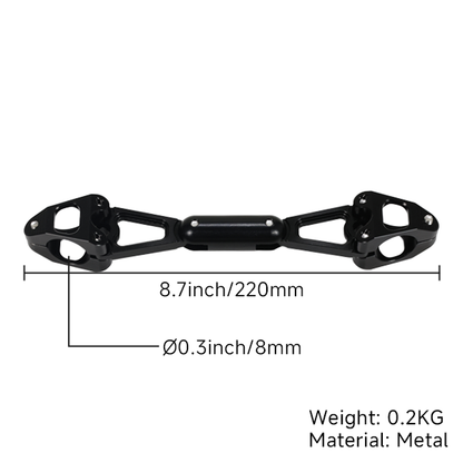 BS4050 - HIGH QUANTITY CNC HANDLE BAR SUPPORT 153MM IN BLACK FOR CT70 AND Z50