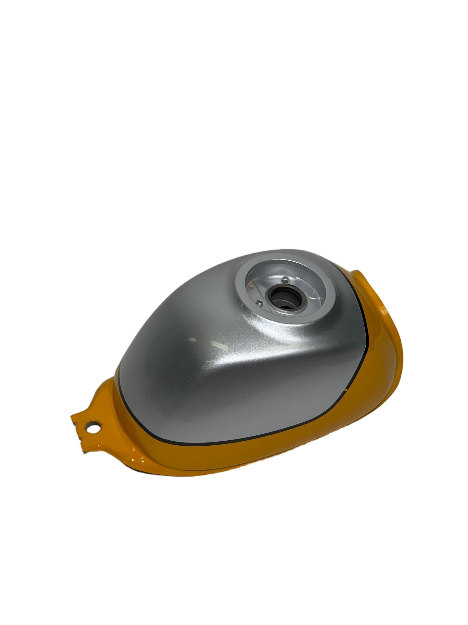 BS4058 - HONDA MONKEY Z125 AFTER MARKET YELLOW AND SILVER FUEL TANK WITHOUT CAP