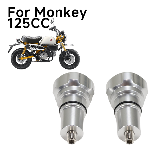 BS4067 - HIGH QUALITY CNC MONKEY 125 SEAT LOCKING BOLT SILVER TOP