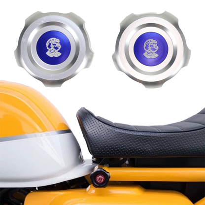 BS4071 - BS4070 - HIGH QUALITY CNC MONKEY 125 SEAT LOCKING BOLT BLUE TOP