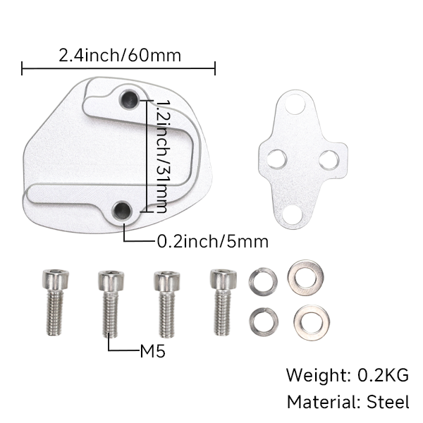 BS4079 - HONDA DAX AND MONKEY 125 CNC END CAP FOR BRAKE PEDAL IN ALLOY
