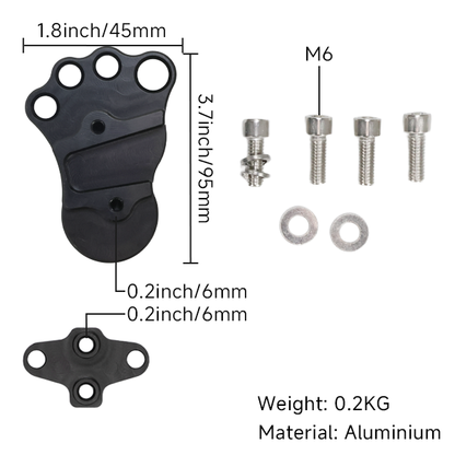 BS4082 - CNC BRAKE PEDAL COVER IN BLACK