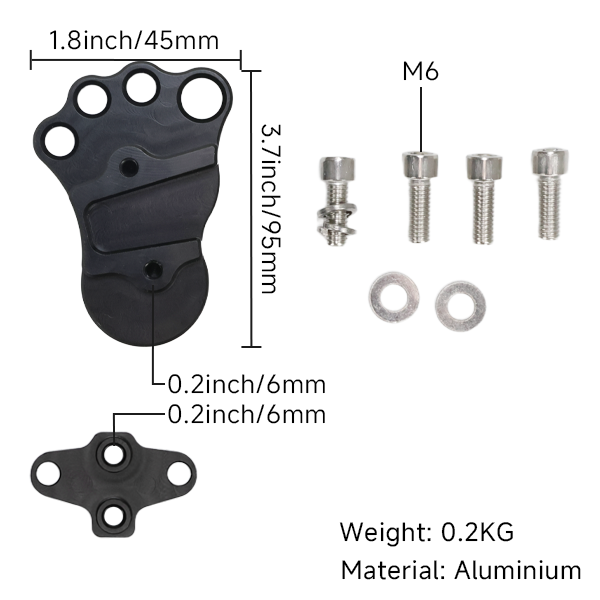 BS4082 - CNC BRAKE PEDAL COVER IN BLACK