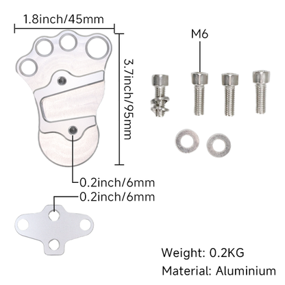 BS4083 - CNC BRAKE PEDAL COVER IN ALLOY
