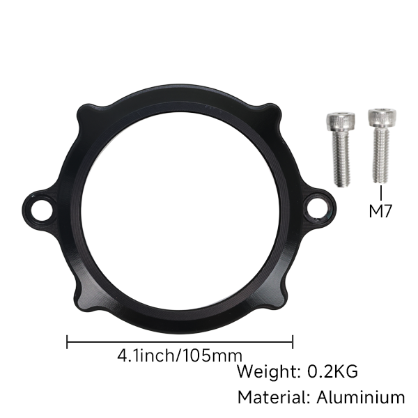 BS4118 - HONDA ST 125 AND MONKEY Z 125 AFTER MARKET ENGINE LEFT SIDE CNC GLASS TIMING CHAIN COVER IN BLACK