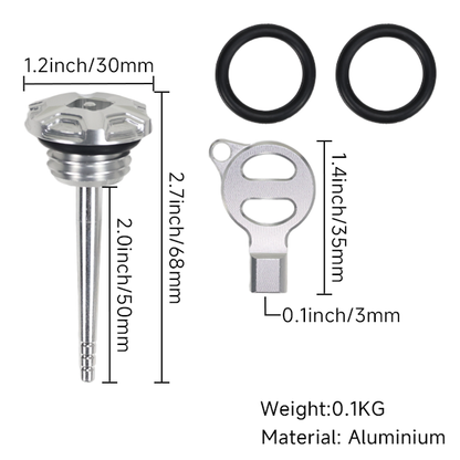 BS4119 - HIGH FINISH CNC OIL CAP IN SILVER FOR HD ENGINES