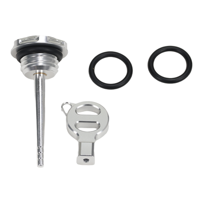 BS4119 - HIGH FINISH CNC OIL CAP IN SILVER FOR HD ENGINES
