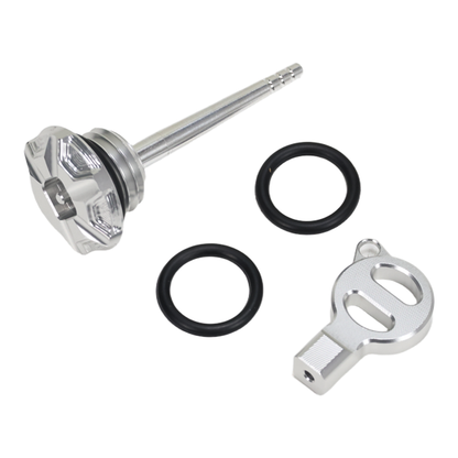 BS4119 - HIGH FINISH CNC OIL CAP IN SILVER FOR HD ENGINES