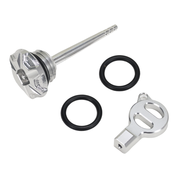 BS4119 - HIGH FINISH CNC OIL CAP IN SILVER FOR HD ENGINES