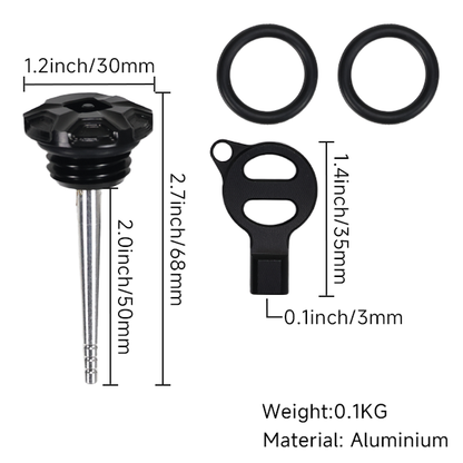 BS4120 - HIGH FINISH CNC OIL CAP IN BLACK FOR HD ENGINES