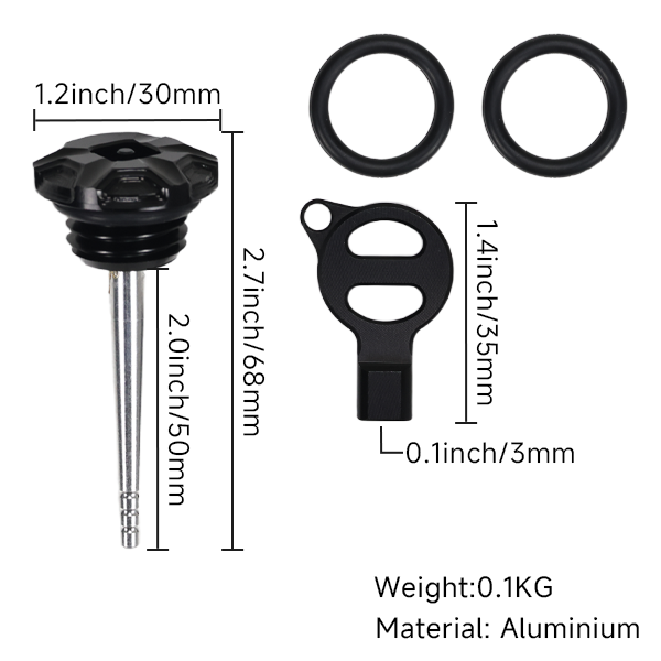 BS4120 - HIGH FINISH CNC OIL CAP IN BLACK FOR HD ENGINES
