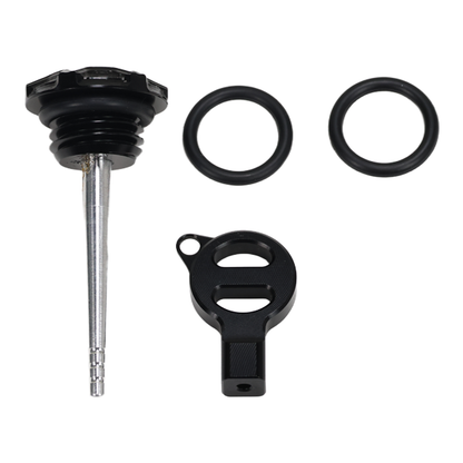 BS4120 - HIGH FINISH CNC OIL CAP IN BLACK FOR HD ENGINES
