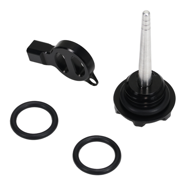 BS4120 - HIGH FINISH CNC OIL CAP IN BLACK FOR HD ENGINES