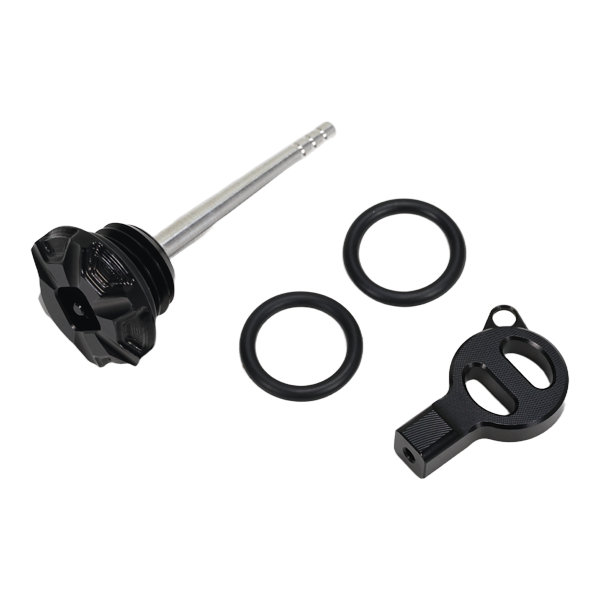 BS4120 - HIGH FINISH CNC OIL CAP IN BLACK FOR HD ENGINES