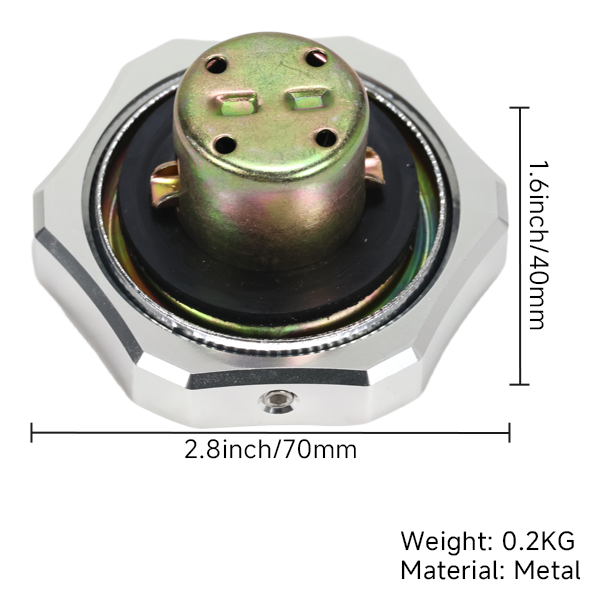 BS4122 - NEW DESIGN FUEL CAP CNC FOR CT70 IN ALLOY COLOUR FOR DX