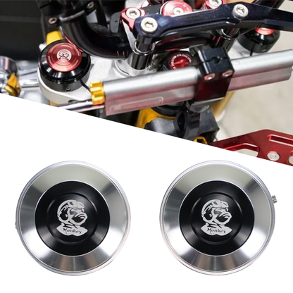 BS4128 - CNC FORK TOP FOR THE USD FORKS 45MM IN ALLOY AND BLACK