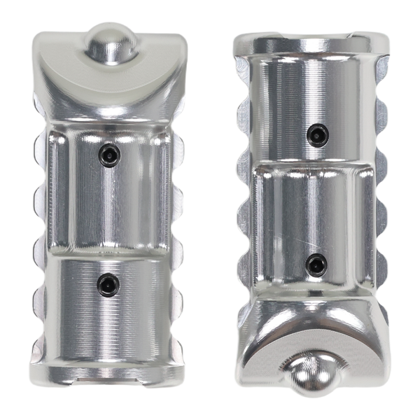BS4131 - VERY HIGH QUALITY CNC FOOT PEGS FOR CT70 AND Z50 IN ALLOY COLOUR
