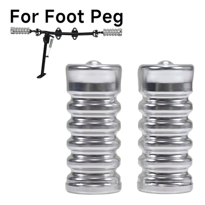 BS4131 - VERY HIGH QUALITY CNC FOOT PEGS FOR CT70 AND Z50 IN ALLOY COLOUR