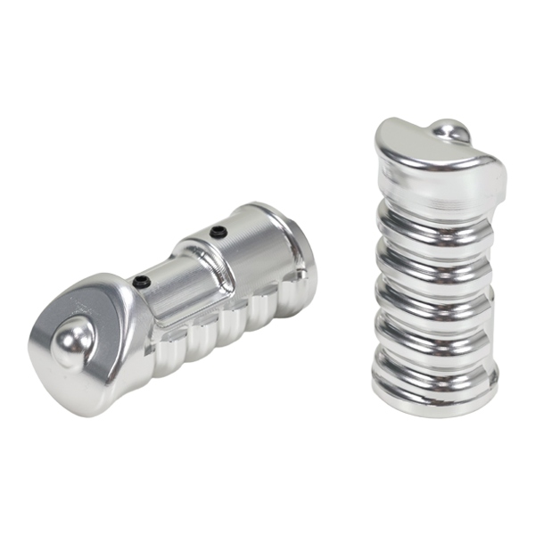 BS4131 - VERY HIGH QUALITY CNC FOOT PEGS FOR CT70 AND Z50 IN ALLOY COLOUR