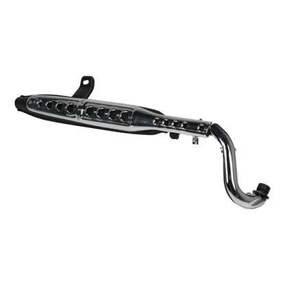 BS4134 - STANDARD LOOKING 50CC DX EXHUAST IN BLACK WITH E  MARK